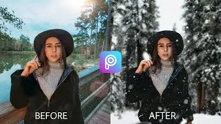 How To Create Awesome Winter Portrait Edit | PICSART TUTORIAL