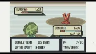 Lombre vs the fourth gym(Lavaridge gym Flannery) Pokemon Emerald
