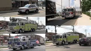 North Arlington, NJ Fire Department FC-2, Ladder 3, Engine 1, Engine 2, & Rescue 5 Responding