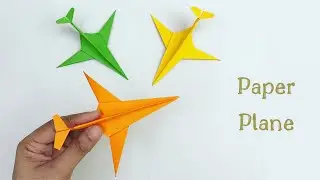 DIY PAPER AIRPLANE / Paper Crafts For School / Paper Craft / Easy kids craft ideas / Paper Craft New