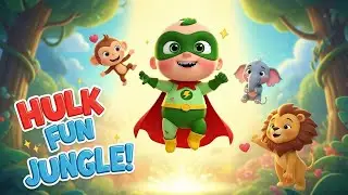 🌿 Hulk Jungle Adventure with Fish Bee & Dog 🐟🐝🐶 | Hulk Kids USA | 