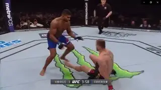 Alistair Overeem ALMOST KNOCKS OUT Stipe Miocic JUMPS GILLY - UFC 203 Fight Highlights