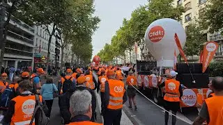 Live: Paris Protest Against Gov&rsquo;s Budget Cuts, manif Bloquons Tout  2 Octobre, 02/10/2025