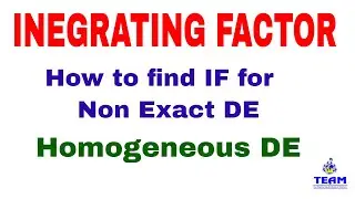 How to find integrating factor of non exact DE problems/ reducible to exact DE
