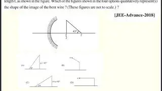Image of triangular shape wire | JEE ADVANCED 2018 | Geometrical Optics