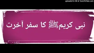 Nabi e Kareem SAWW Ka Safar e Akhrat By Qari Haneef Multani