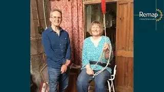 Custom-made bell ringing stool from the charity Remap
