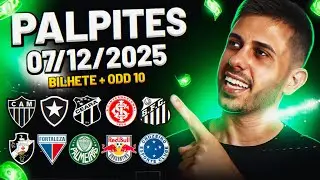 PALPITES DE FUTEBOL DO DIA 07 12 2025 + BILHETE PRONTO E M&Uacute;LTIPLA ODD ALTA