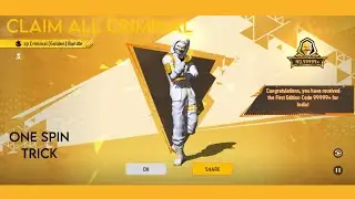 FREE FIRE NEW TOP CRIMINAL (GOLDEN) BUNDLE ONE SPIN TRICK I HAVE GOLDEN CRIMINAL 5000💎💎💎💎