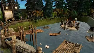 Eat some eggs and splash with SQUID BLASTERS at White Palace Zoo - huge TTRPG battlemap teaser #4