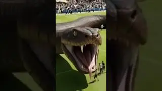 Football Match FREEZES as Giant Snake Appears on the Field 😱🐍⚽ | Unreal Moment #shorts #shortsfeed