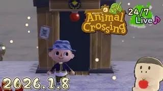 [118]とびだせどうぶつの森  24時間作業用 BGM 稀にゲームプレイ要素有  - ACNL 24/7 Hour Live  2026.1.8 20:11