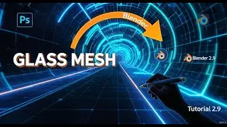 Creating the Glass Mesh in Blender 2.9 | Photoshop to Blender 3D Modeling Tutorial