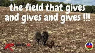 l !! TRIPLE SILVER/ local history.  THE FIELD IS FULL !! metal detecting with the XP DEUS II ..