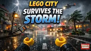 LEGO City Survives a Heavy Storm | POV