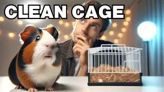 How often should you clean a guinea pig's cage?