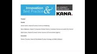 Webinar: Innovation & Best Practice In Email Customer Service