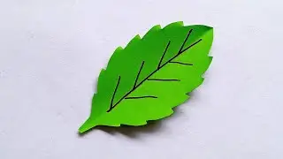 Cara Membuat Daun Kertas | Origami Daun | DIY Paper Leaf