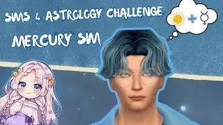 I made a Mercury Themed Sim | Sims 4 Astrology challenge