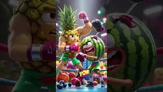 Pineapple vs Watermelon | Funny Fruit Fight Cartoon for Kids | Fruitopia Kids #fruitopiakids