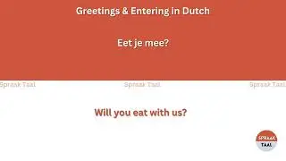 Learn Dutch Language with Easy Phrases Video 22 | Spraak Taal