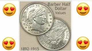 silver barber half dollars