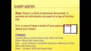 Class 6 Diary Entry