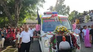 Bishop Mamako Car Procession Ka'e Sacred Heart Church-oni Cathedral ona Gopa ra'anga.
