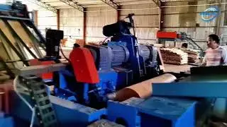 automatic veneer peeling machine/face veneer peeler#rotary #peelingmachine #spindleless#woodworking