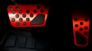 New Chrome Red Custom Gas/Brake Pedal ***installed*** Dodge Charger R/T