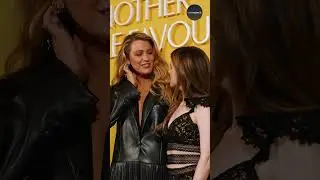 Blake Lively and Anna Kendrick have a chat on the red carpet