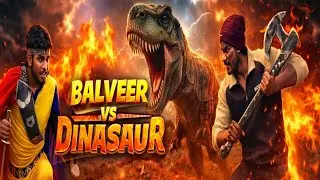 Balveer V/S Dinosaur 🦖￼￼|| Wait For End 😂-#funnyvideo #fun 2026 @realfoolsshorts63 @amitffytcomedy 
