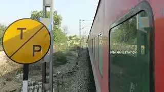 15091- DAURAI TANAKPUR EXP FIRST ELECTRIC RUN JOURNEY AJMER TO REWARI JUNCTION ❤️