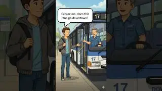 Taking a Bus || English Conversation