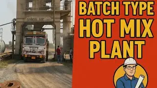 Batch Type Hot Mix Plant | Bituminous Concrete Mixing Process Explained | Civil Engineering Site
