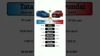 Tata Altroz XM Vs Hyundai Exter S #technnu