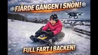 Emil &aring;ker Snowrace i Zimmermans backen ❄️🛷 | Fj&auml;rde g&aring;ngen i sn&ouml;n &ndash; Svedala