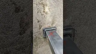 how a professional welder welds fence support posts