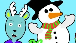 How to Paint a Snowman for Christmas - Let's Draw with Doodle Clubhouse
