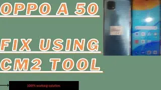 Oppo A 50 flashing using cm2tool.