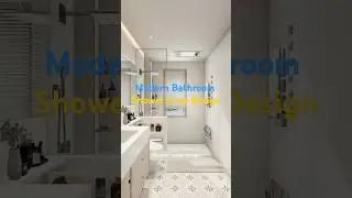 Modern Bathroom Shower Area Design  #shorts #trending #Bathroomdesign #interiordesign #3dinterior