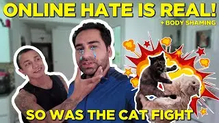 Body Shaming Online + Cat Fight at Home 💬 | Real Life of a Queer Couple 🏳️‍🌈 #gaycouplevlogs #gay