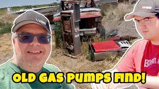  Vintage gas pump find!  