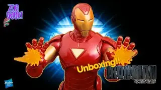 Unboxing Iron Man Extremis Marvel Legends Puff Adder BAF Hasbro Zoe Geek!