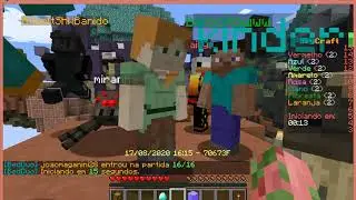 EU SOU MUITO RUIM NESSA BUDEGA! - MINECRAFT BEDWARS - #HUEBR feat. P3DR0