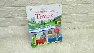 Usborne First Sticker Book - TRAINS (With Over 150 Stickers)