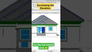 Developing the Elevation in Revit #architecture #autodeskrevit #trending