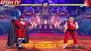 M. Bison vs Ken (Hardest AI) - Street Fighter V