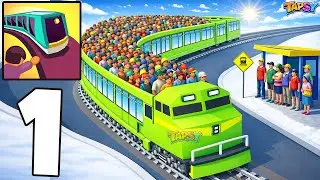 🚆Train Taxi Gameplay Walkthrough Levels 1&ndash;18 First Levels & Railway Puzzle Start (Android,iOS)