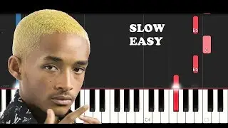 Jaden Smith - Ghost (SLOW EASY PIANO TUTORIAL)